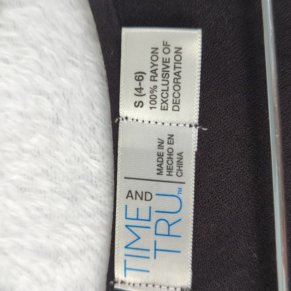 Time and Tru Women's Boho Sleeveless Embroidered Knee Length Dress Size S - Picture 6 of 8